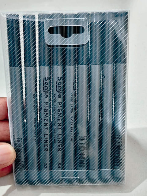 9 Sizes Fine Tip Permanent Marker Pen Sketch Drawing Signature Writing Pen Office School Stationery Crafts