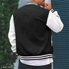Bomber jacket for men full sleeve black& white
