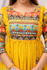 Yash Gallery Womens Cotton Printed Anarkali Kurta (Yellow)